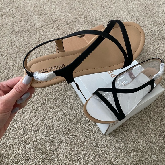 NWT Women’s black Call It Spring Sandals size 7 - Picture 8 of 11